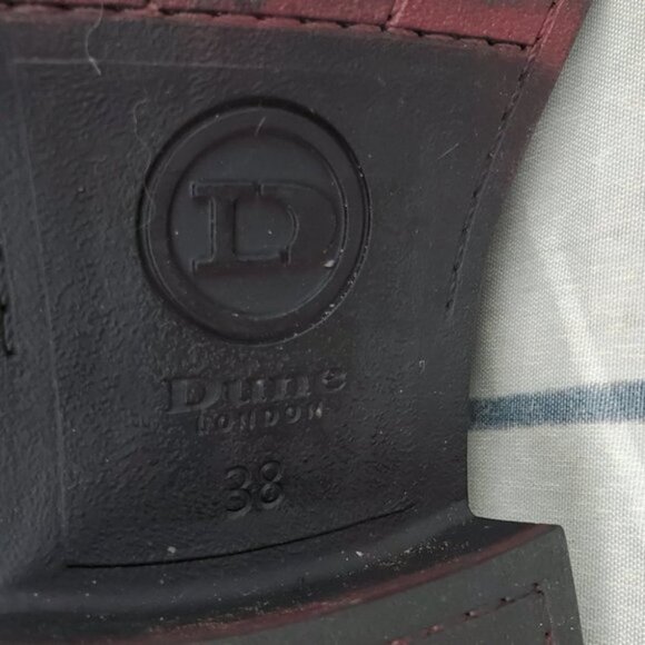 Dune London Black Suede Moto Ankle  Boots Sz 38/7 - Picture 12 of 13